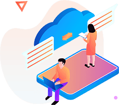 Blockchain Application Development platform overview graphic representation