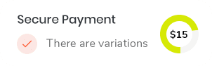 Secure payment modal badge